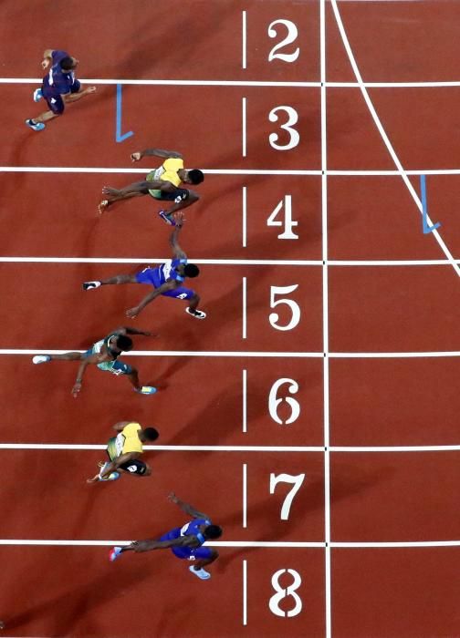 Final de los 100 metros lisos del Mundial de Londres