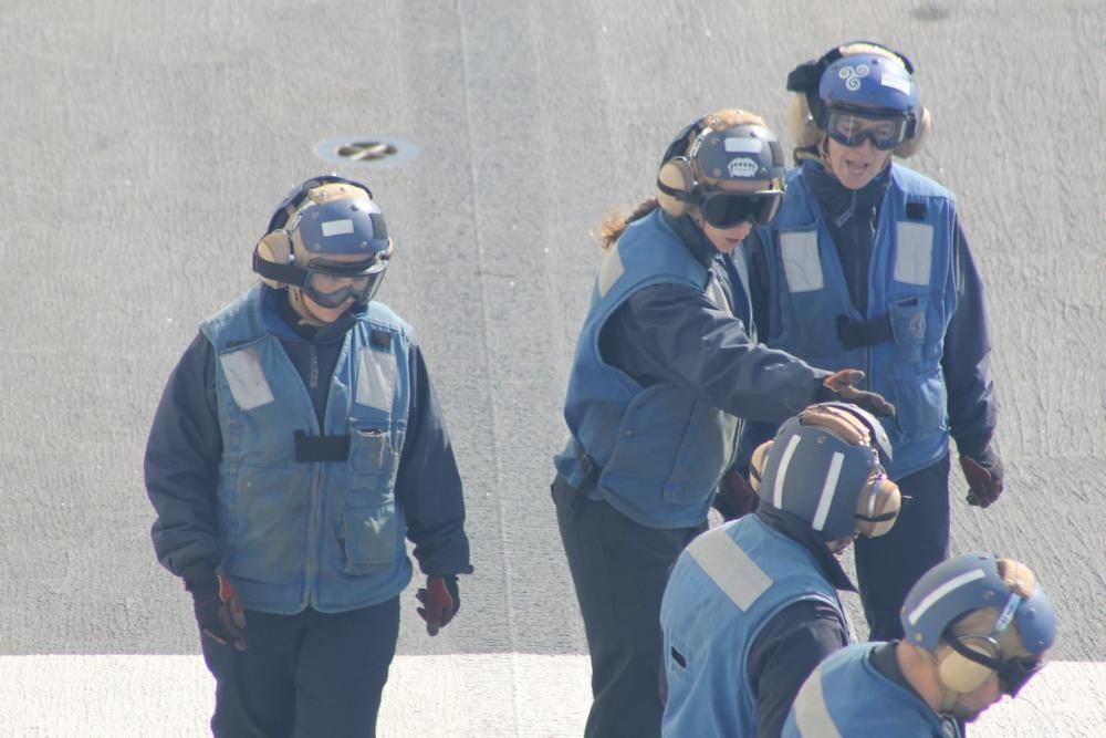 En la segunda jornada a bordo comienza el ejercicio Balearex-19, con un mar movidito y vientos que pusieron al límite la maniobrabilidad