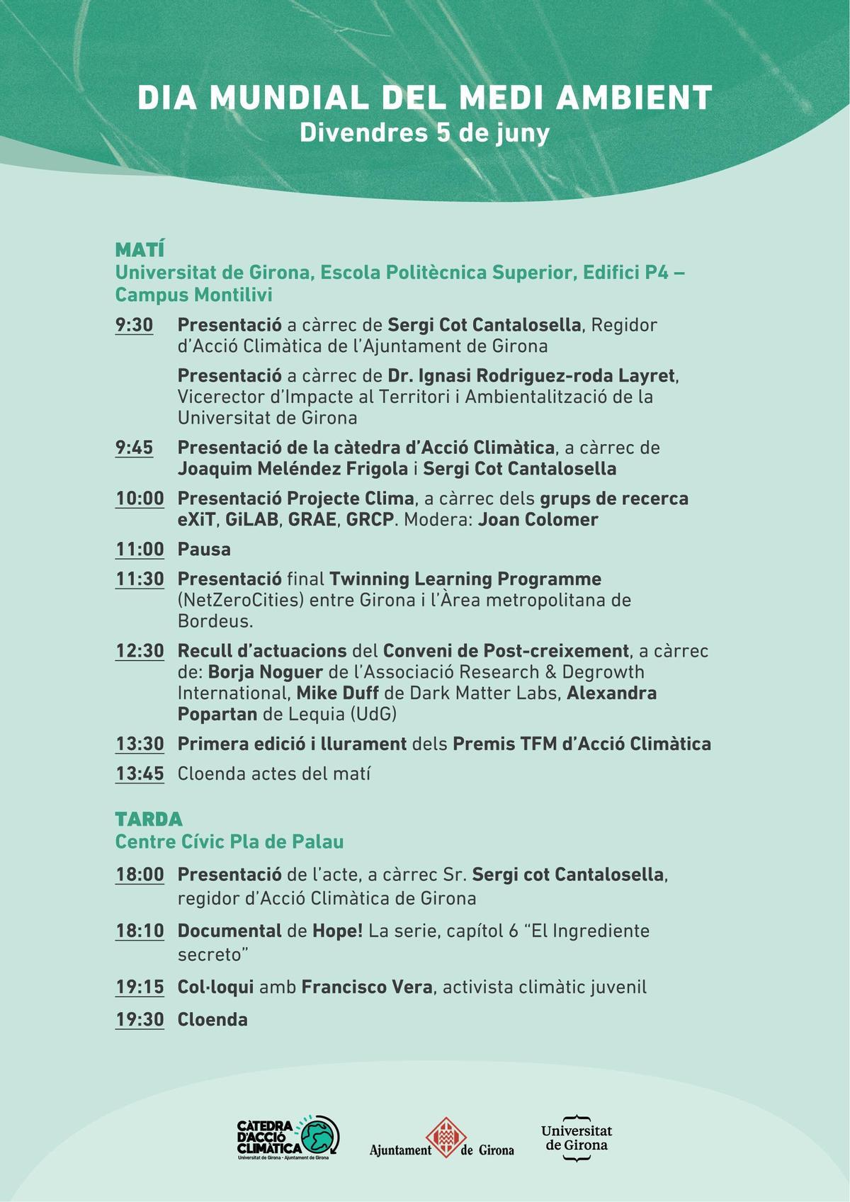 El cartell de la jornada.