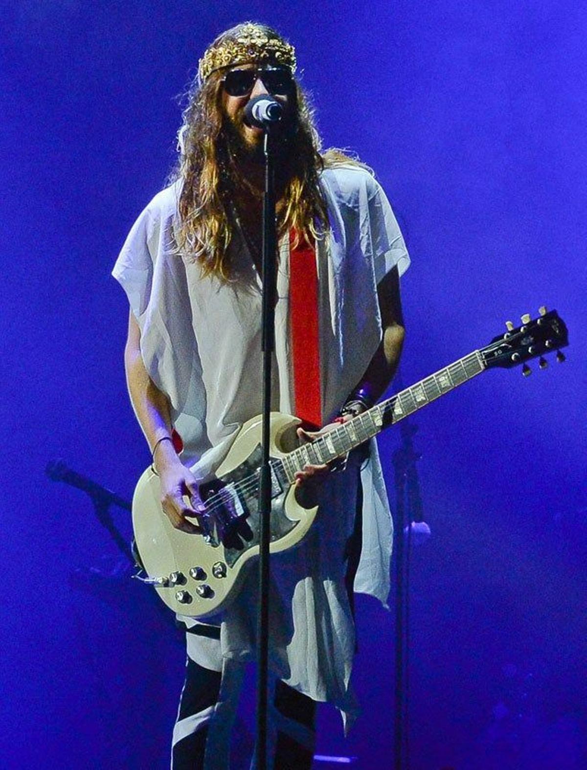 Jared Leto en el concierto en Sao Paulo