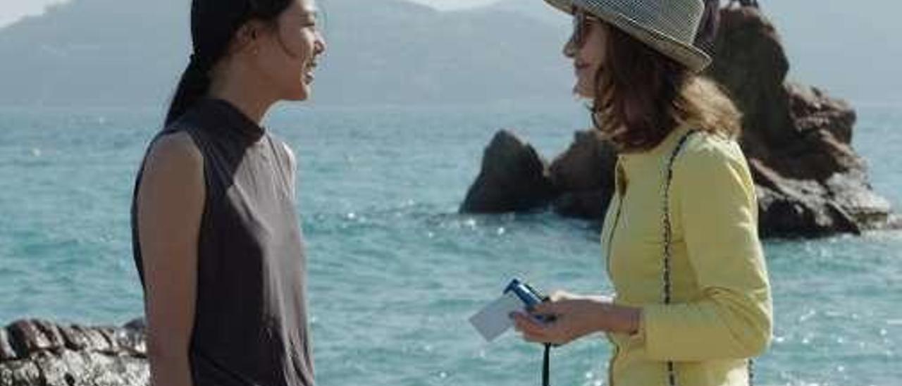 Kim Min-hee e Isabelle Huppert.