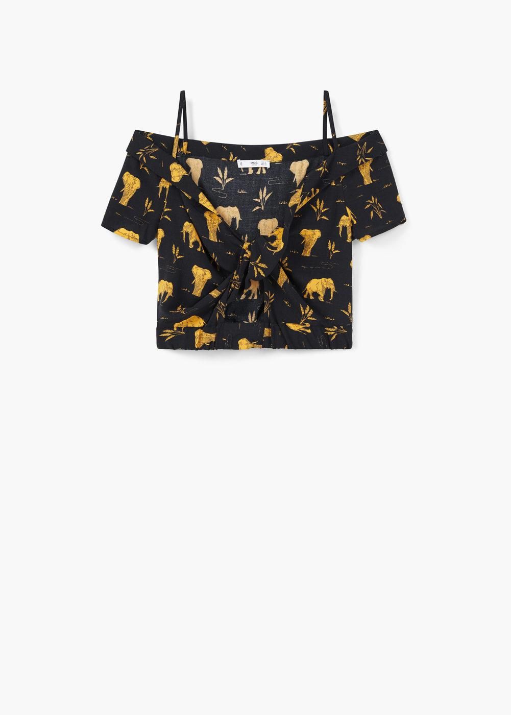 Top estampado, Mango