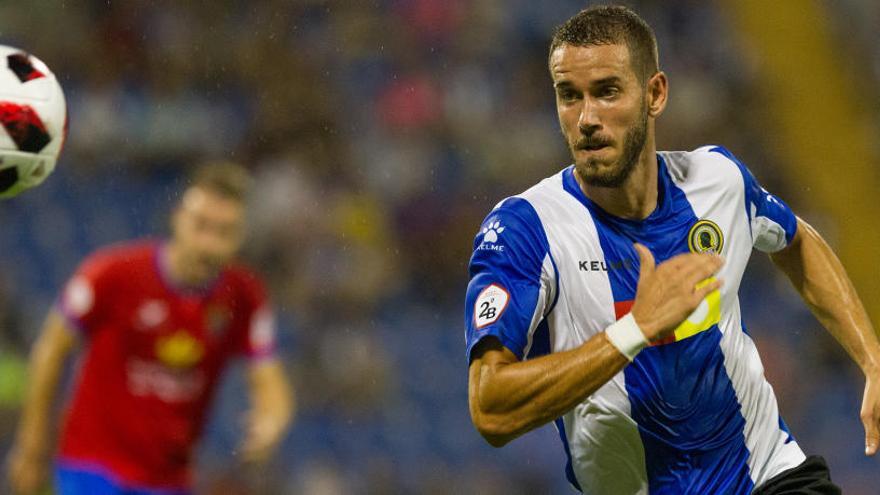 Carlos Fernández, durante el Hércules-Teruel