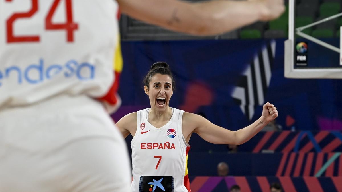 Alba Torrens, durante la final del Eurobasket.