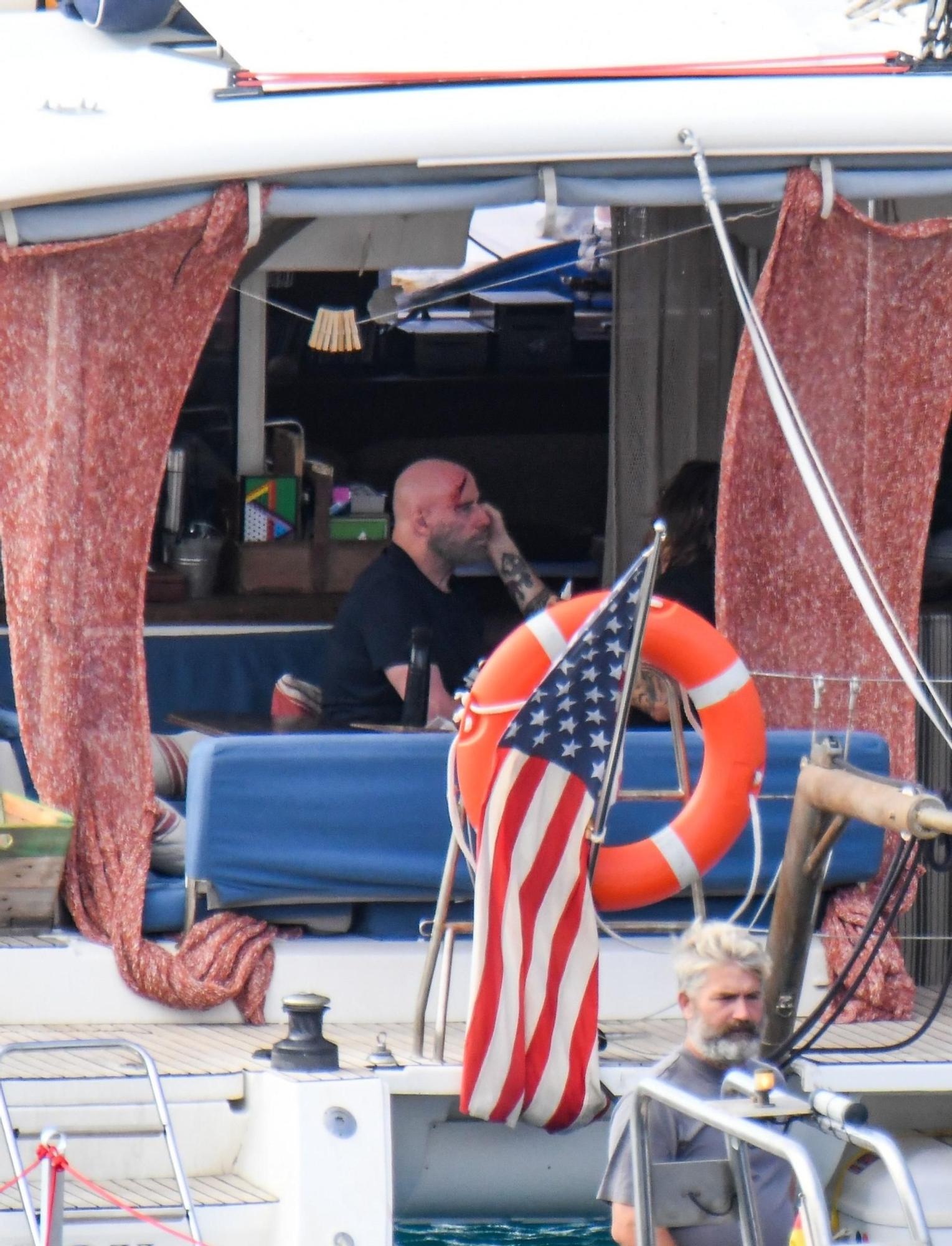 John Travolta sigue su rodaje en aguas de Gran Canaria