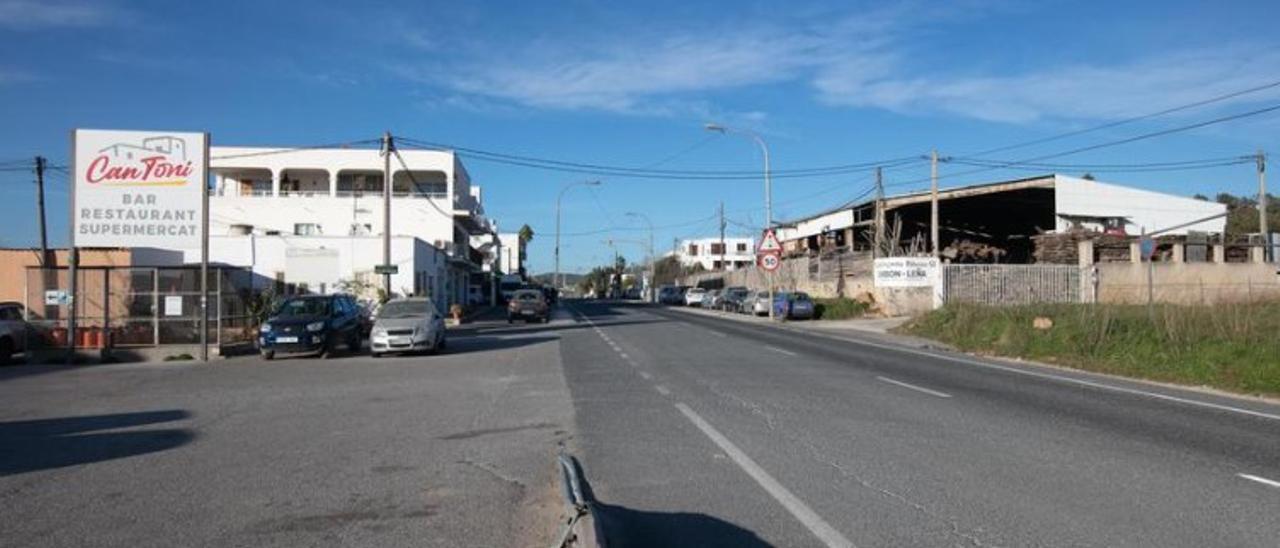 Un tramo de carretera de Ca na Negreta