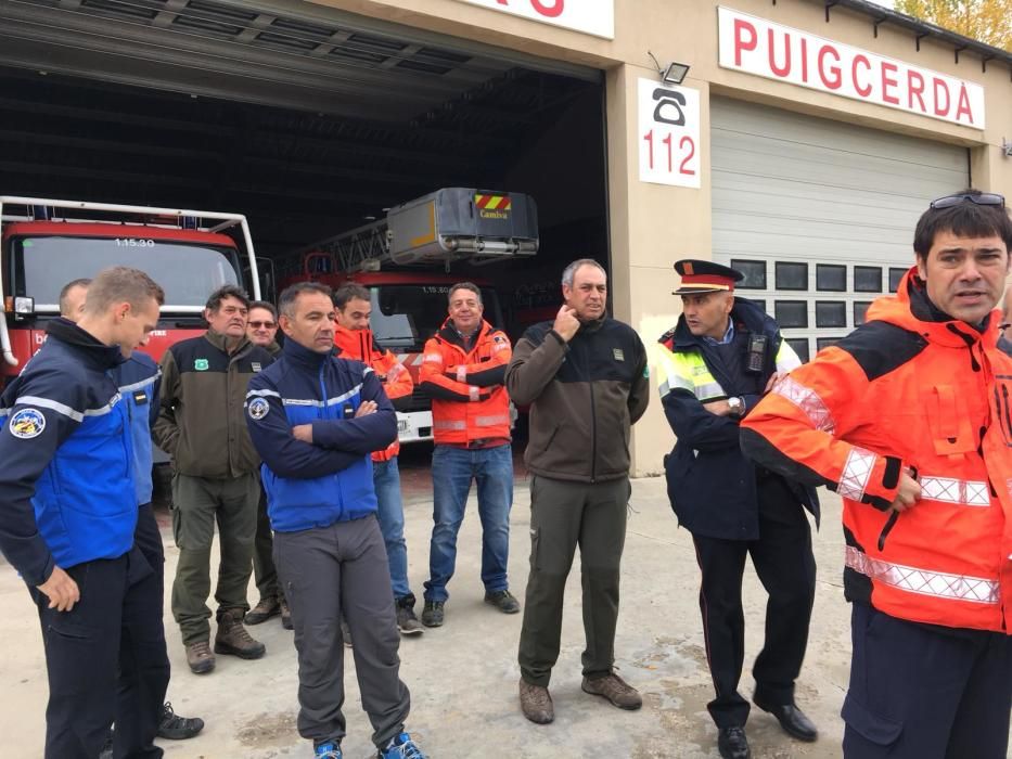 Recerca dels dos excursionistes perduts al Puigpedrós