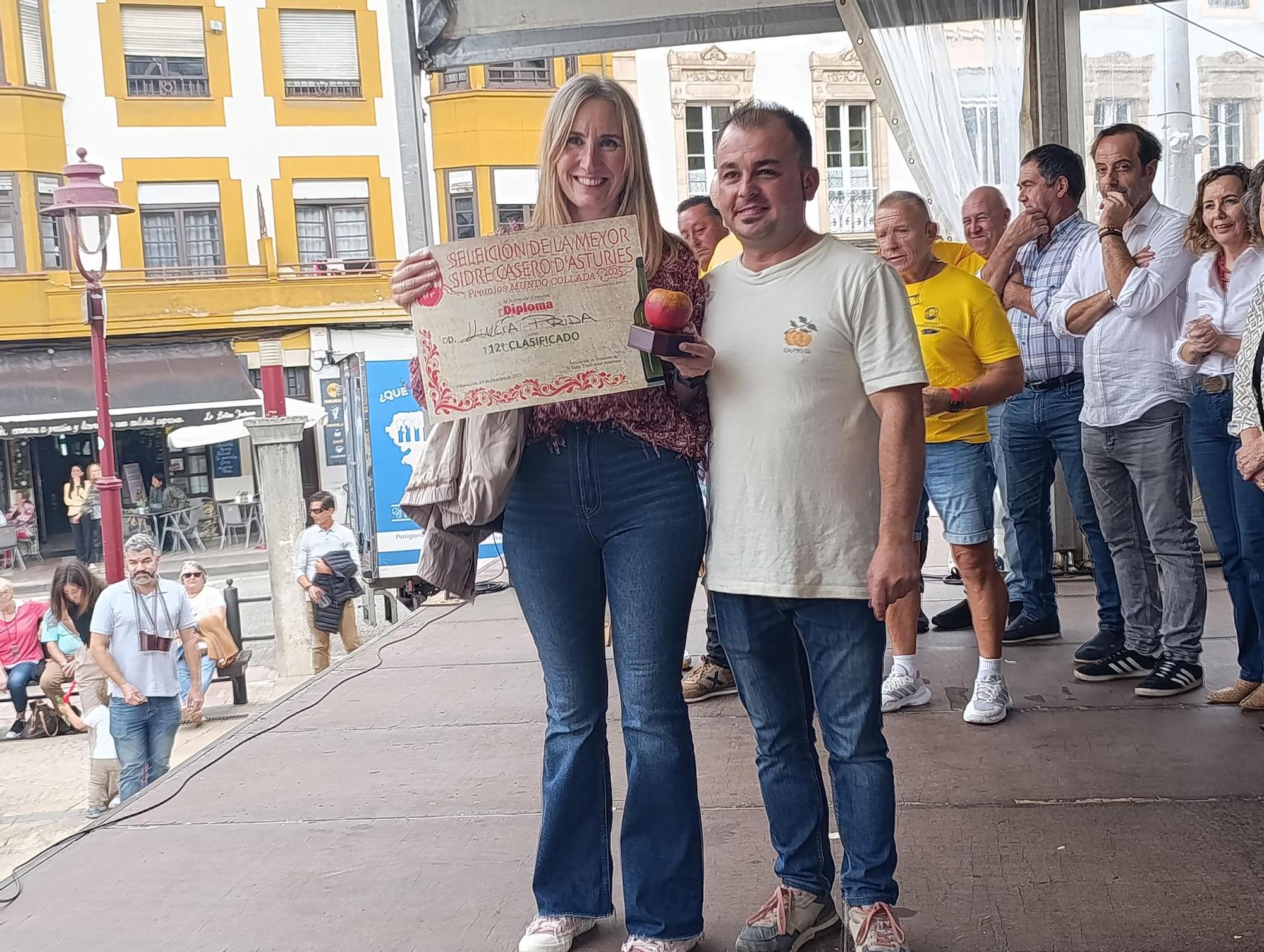 Héctor García, de Llanes,  gana la "champions" de la sidra casera en Villaviciosa