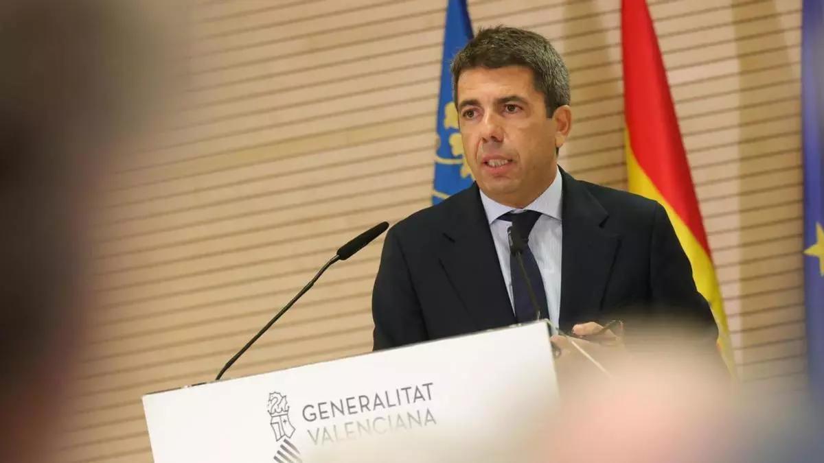 El president de la Generalitat, Carlos Mazón.