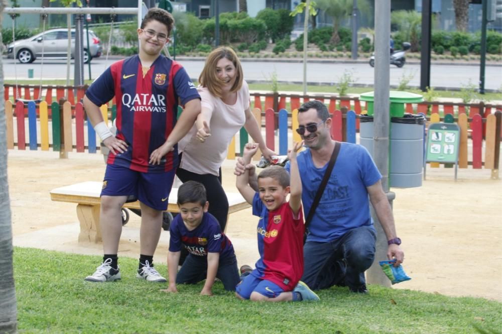 Celebración del título de Liga del Barcelona en Murcia