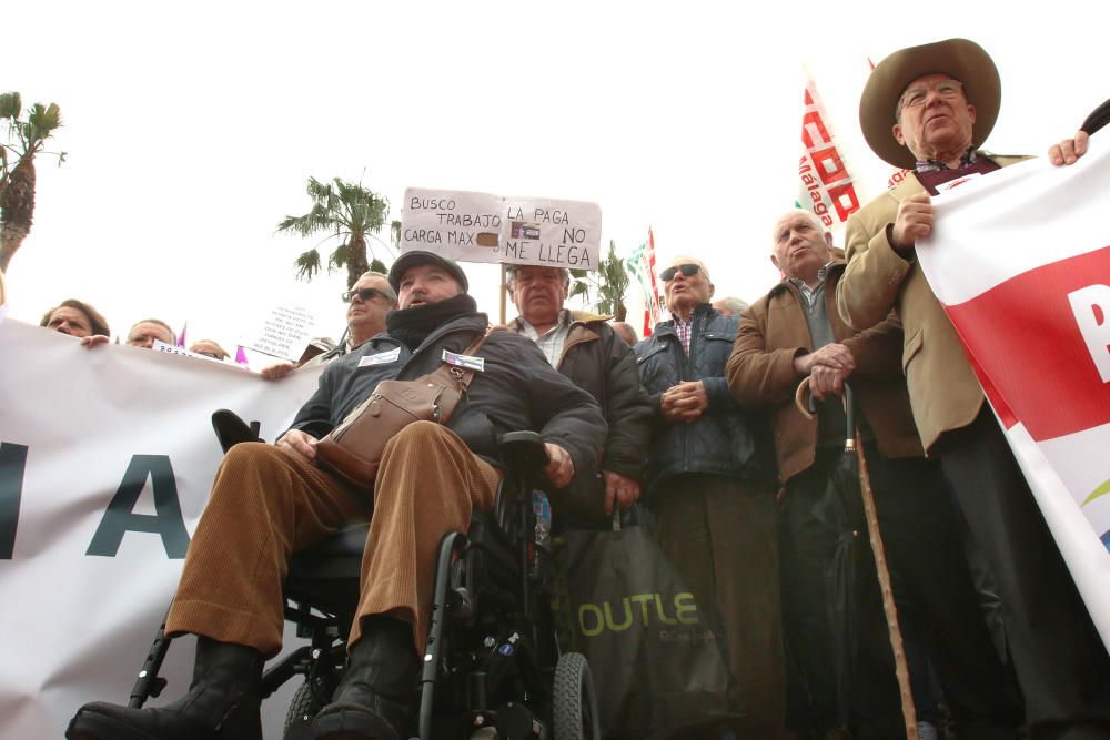 Concentración en Málaga por unas pensiones "dignas"