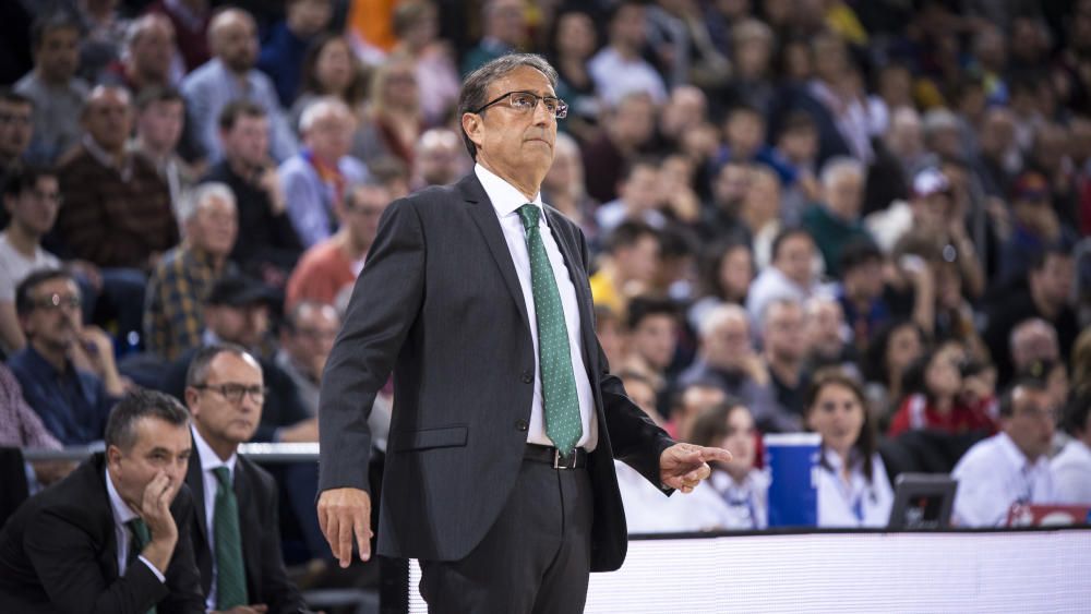 Partido del Barcelona y el Unicaja en el Palau.