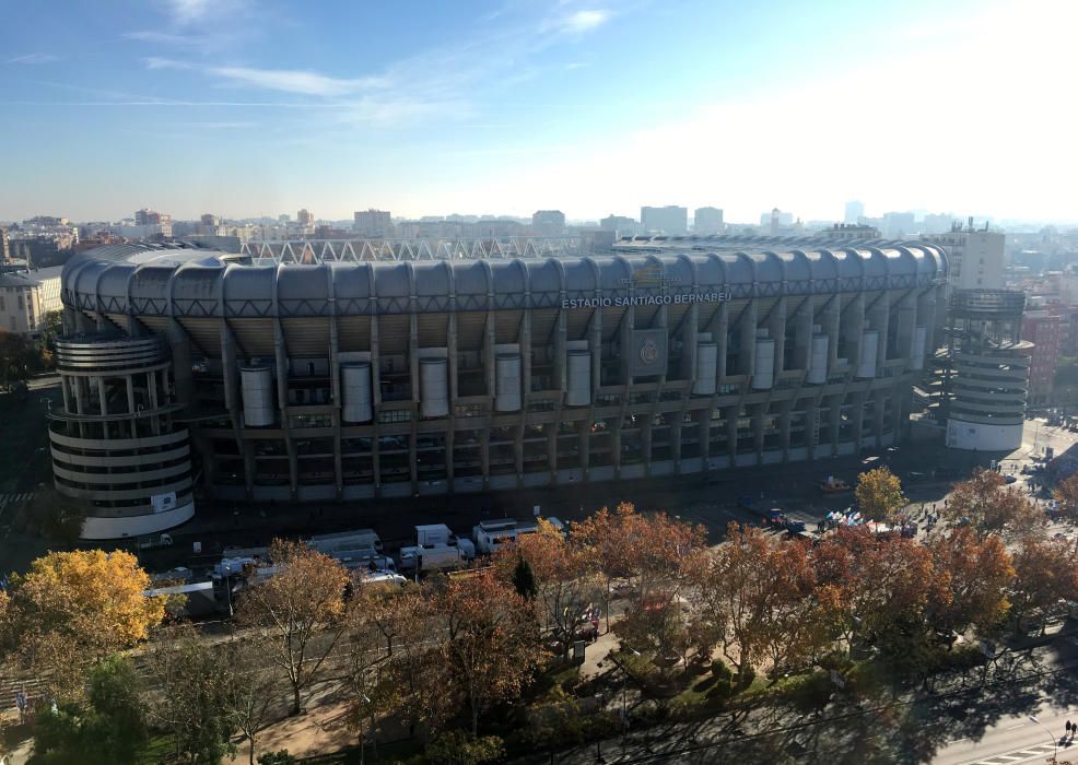 Las aficiones de River y Boca llenan Madrid