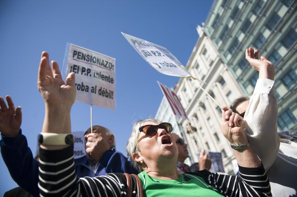 Manifestación de pensionistas en A Coruña