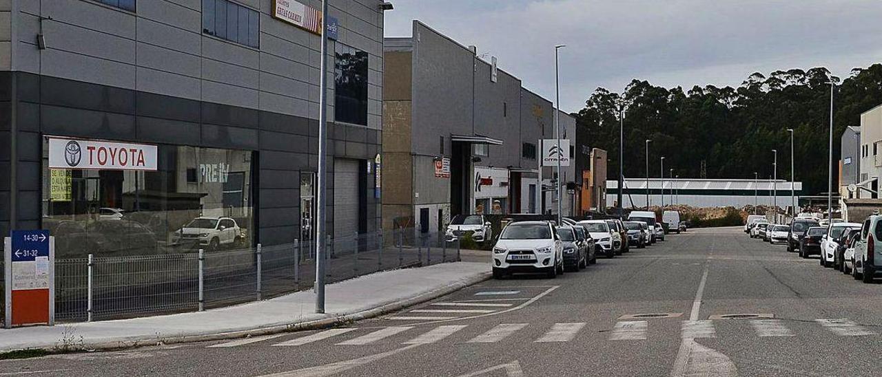 Una vista de la segunda fase del polígono de Castiñeiras, en Bueu.