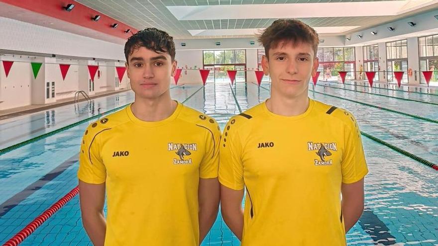 Chistian Salvador y Jorge Galán, del Club Natación Zamora, acuden al Campeonato de España Infantil