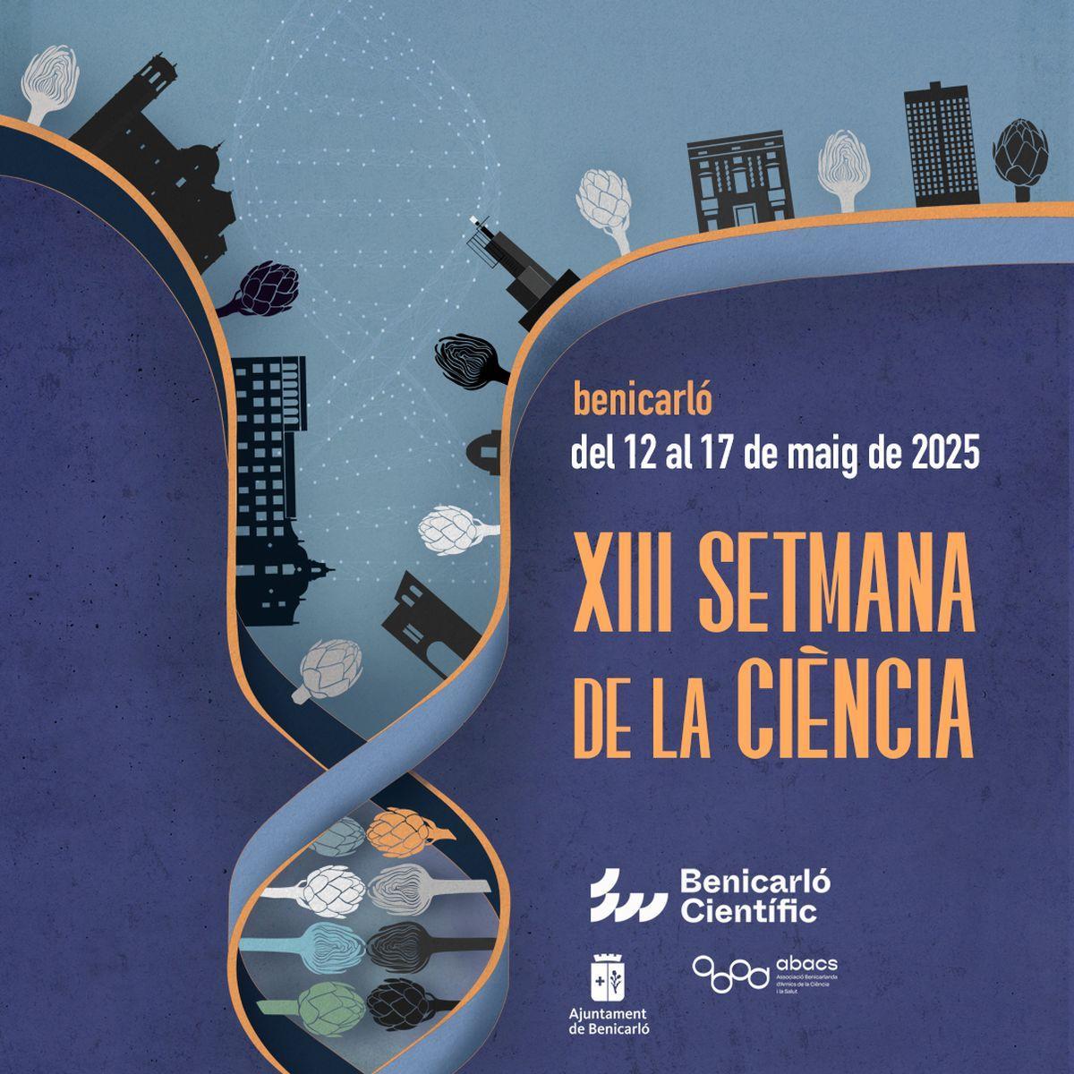 Imatge del cartell anunciador de la Setmana de la Ciència de Benicarló.