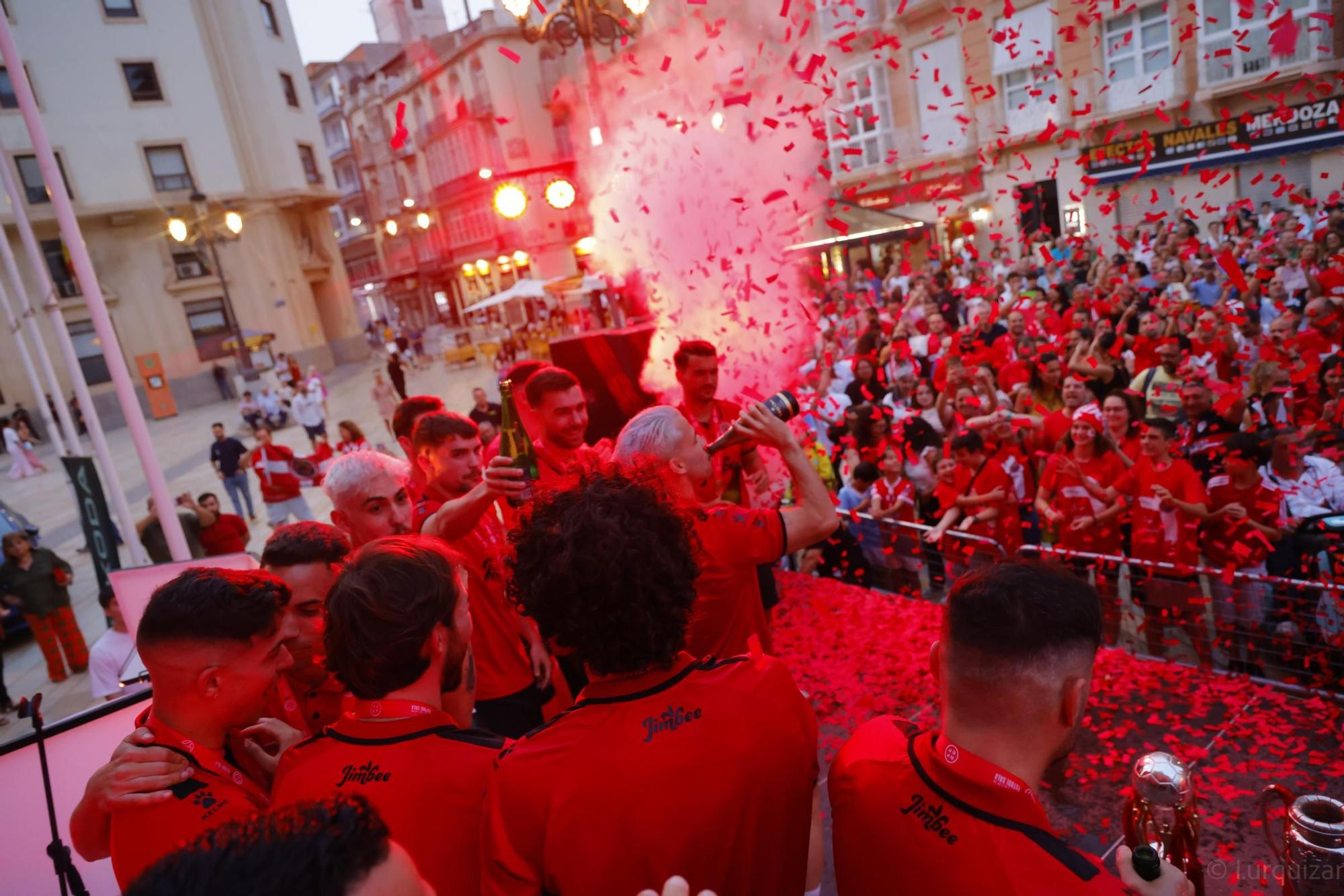 Las imágenes de la celebración del Jimbee Cartagena, campeón de liga