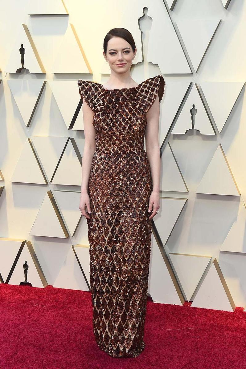 Emma Stone, en la 91 edición de los premios Oscar