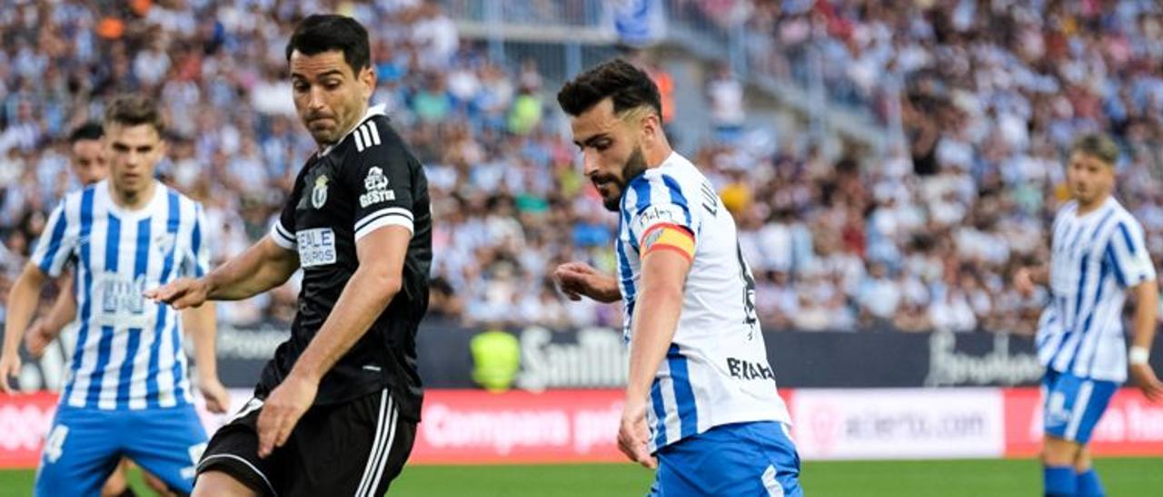 Luis Muñoz, en el partido contra el Burgos.