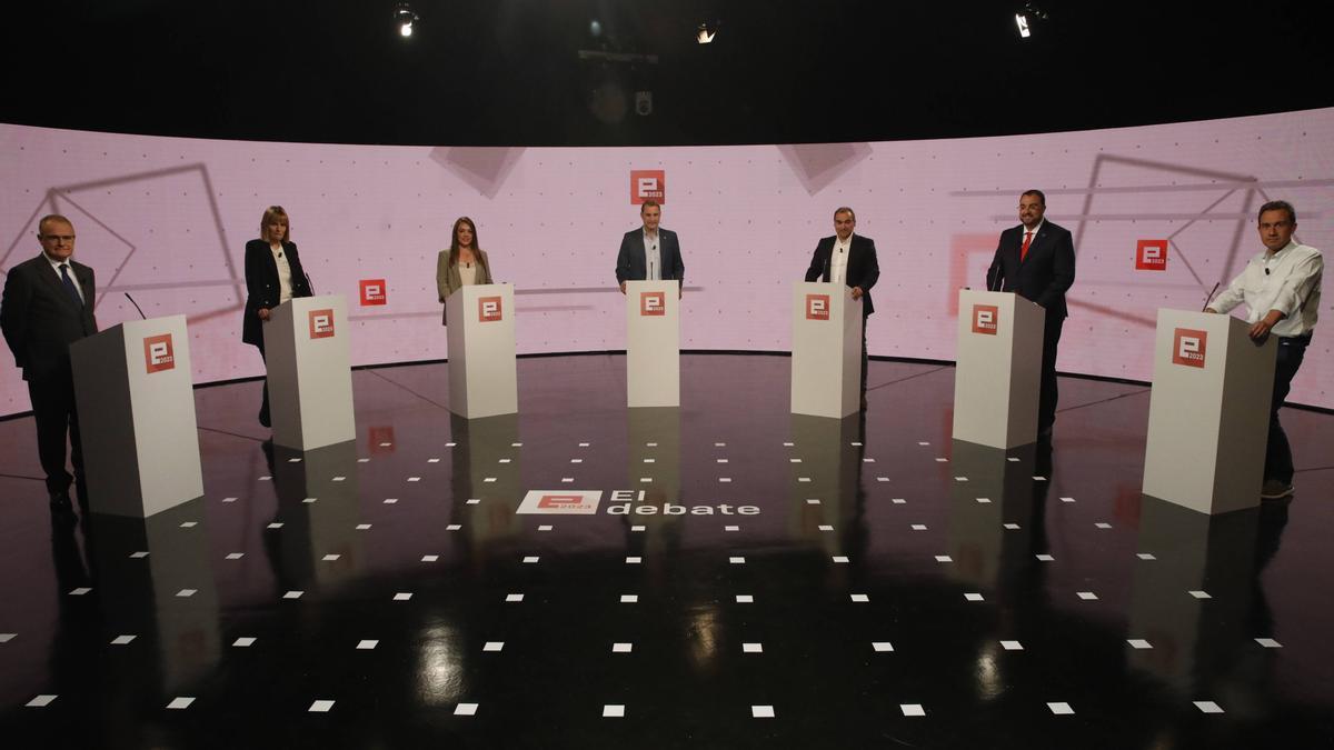 Un momento del debate electoral