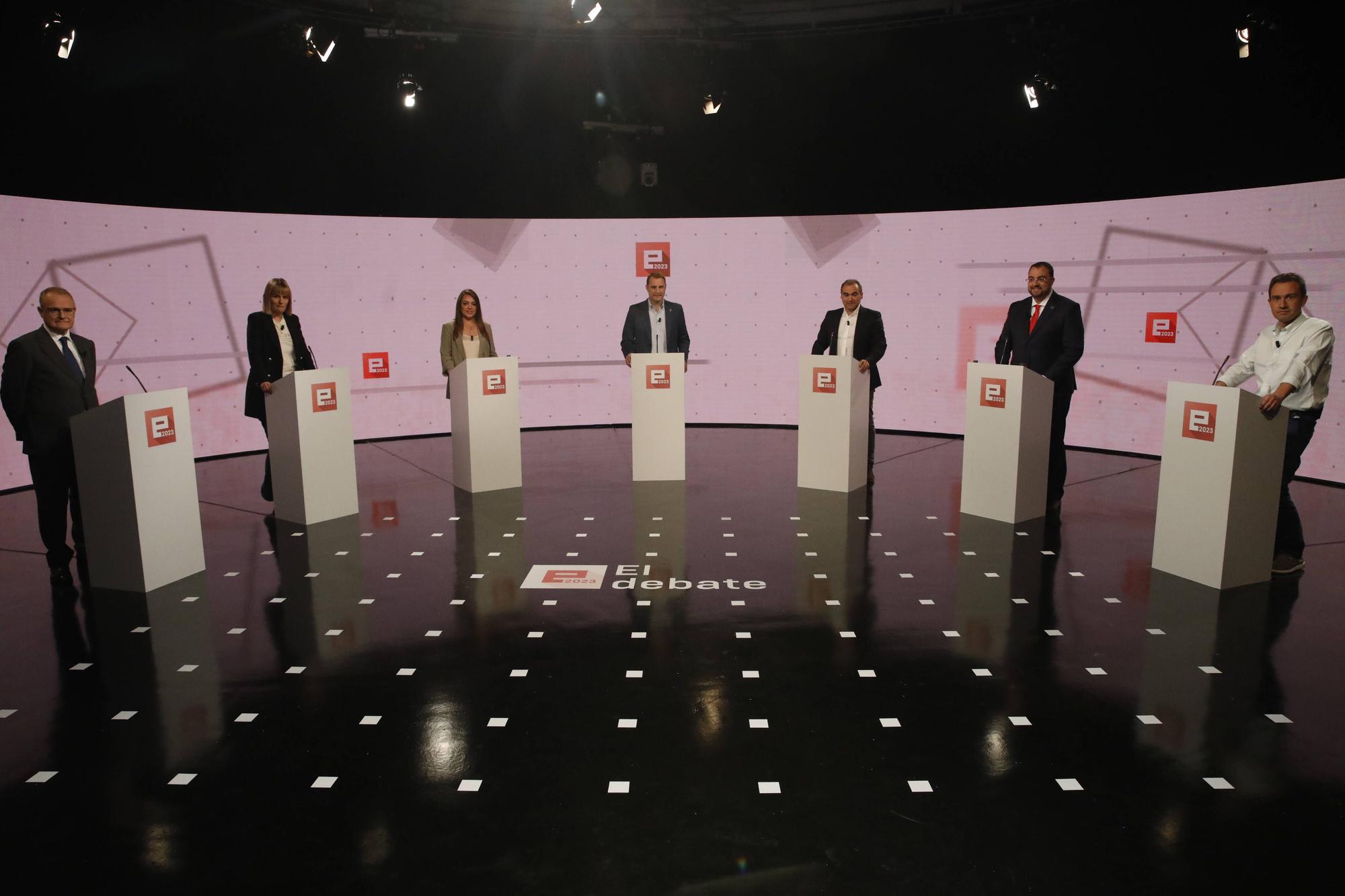 En imágenes: Debate de los candidatos a la presidencia del Principado