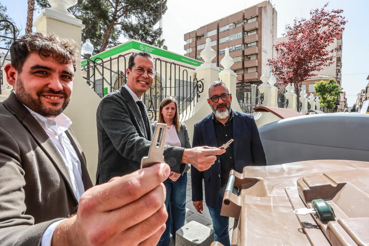 Algunos de los contenedores funcionarán con llave.