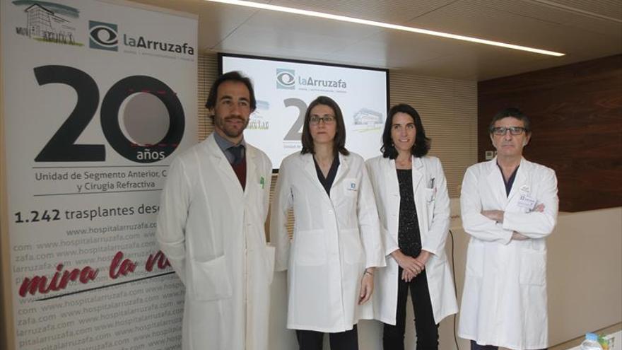 El hospital La Arruzafa suma 1.242 trasplantes de córnea en 20 años