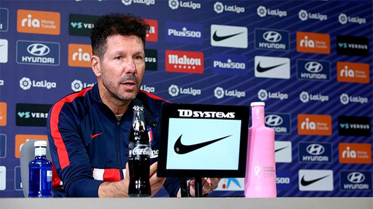 Simeone, sobre los casos de COVID en el Atlético