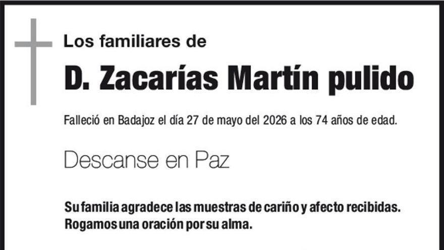 D. Zacarías Martín Pulido