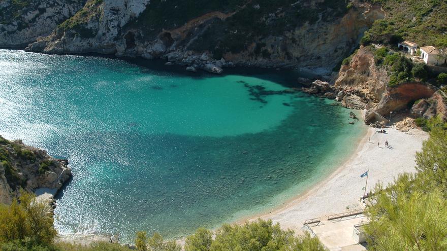 Playa de La Granadella de Xàbia (Alicante).