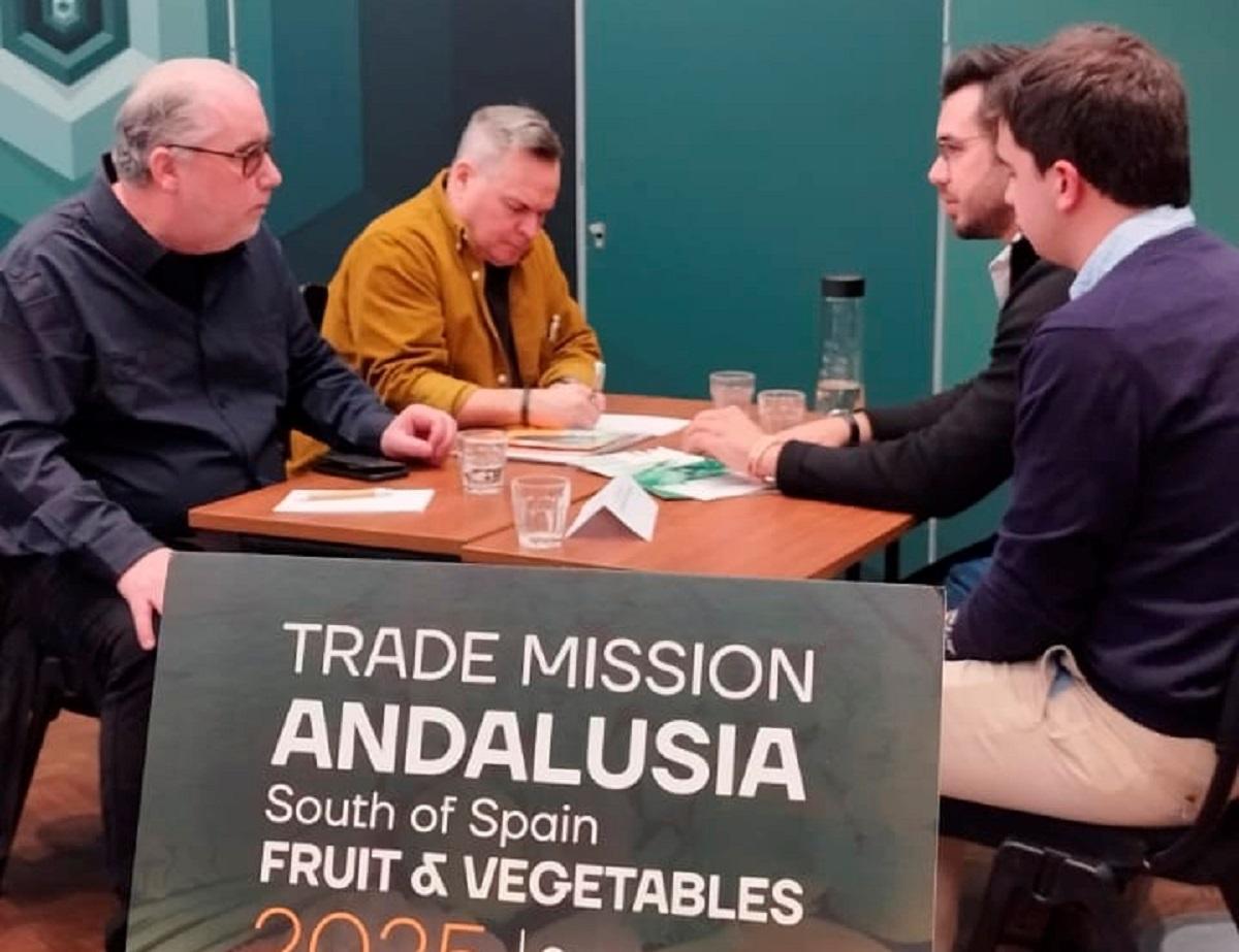 Otra imagen de la participación de las empresas hortofrutícolas andaluzas en la acción de Trade en Estocolmo (Suecia).