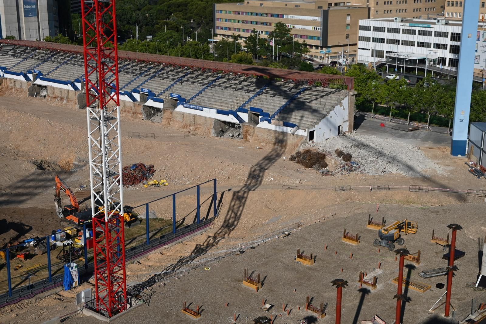 En imágenes | Así avanzan las obras en La Romareda