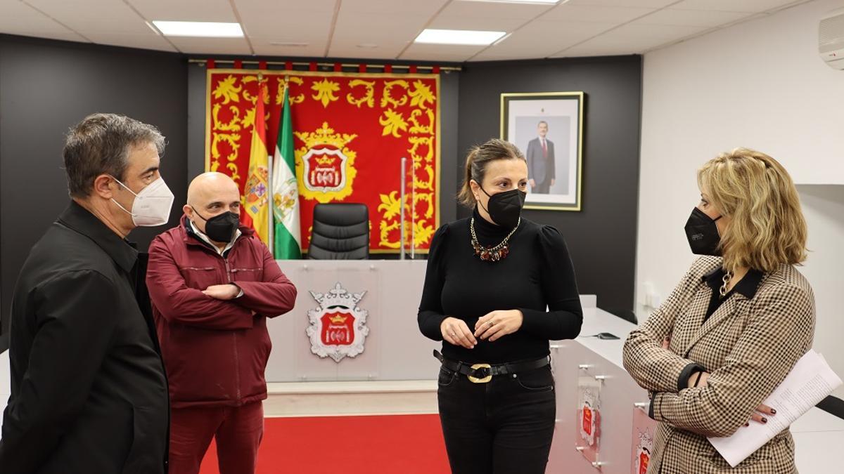 Juan Carlos García de los Reyes, Jesús Vázquez, Mª Paz Fernández y Mª Carmen Martínez.