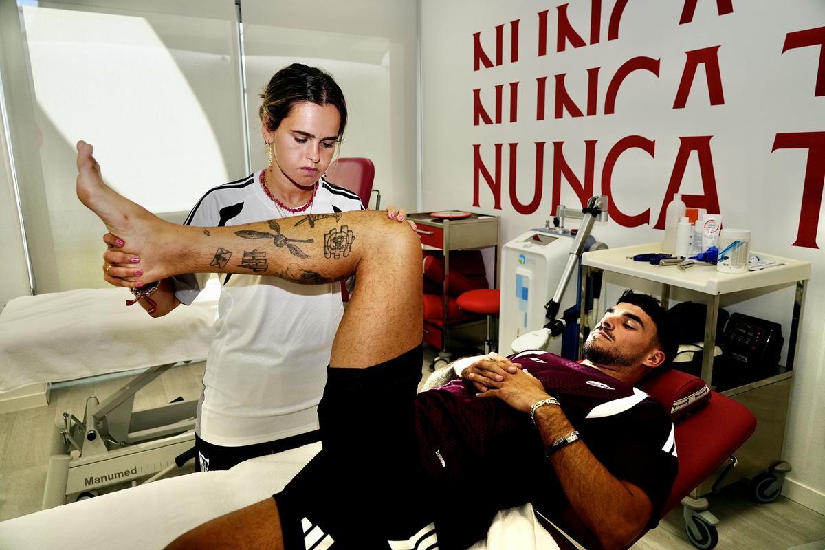 Reconocimiento médico de los jugadores del Sevilla FC.
