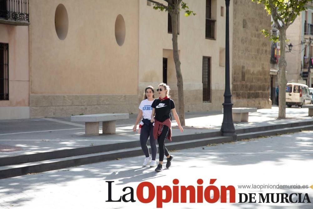 Desescalada en Caravaca: Los 'runners' se ataviaro