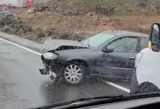 Accidente múltiple a la altura de El Goro por la lluvia