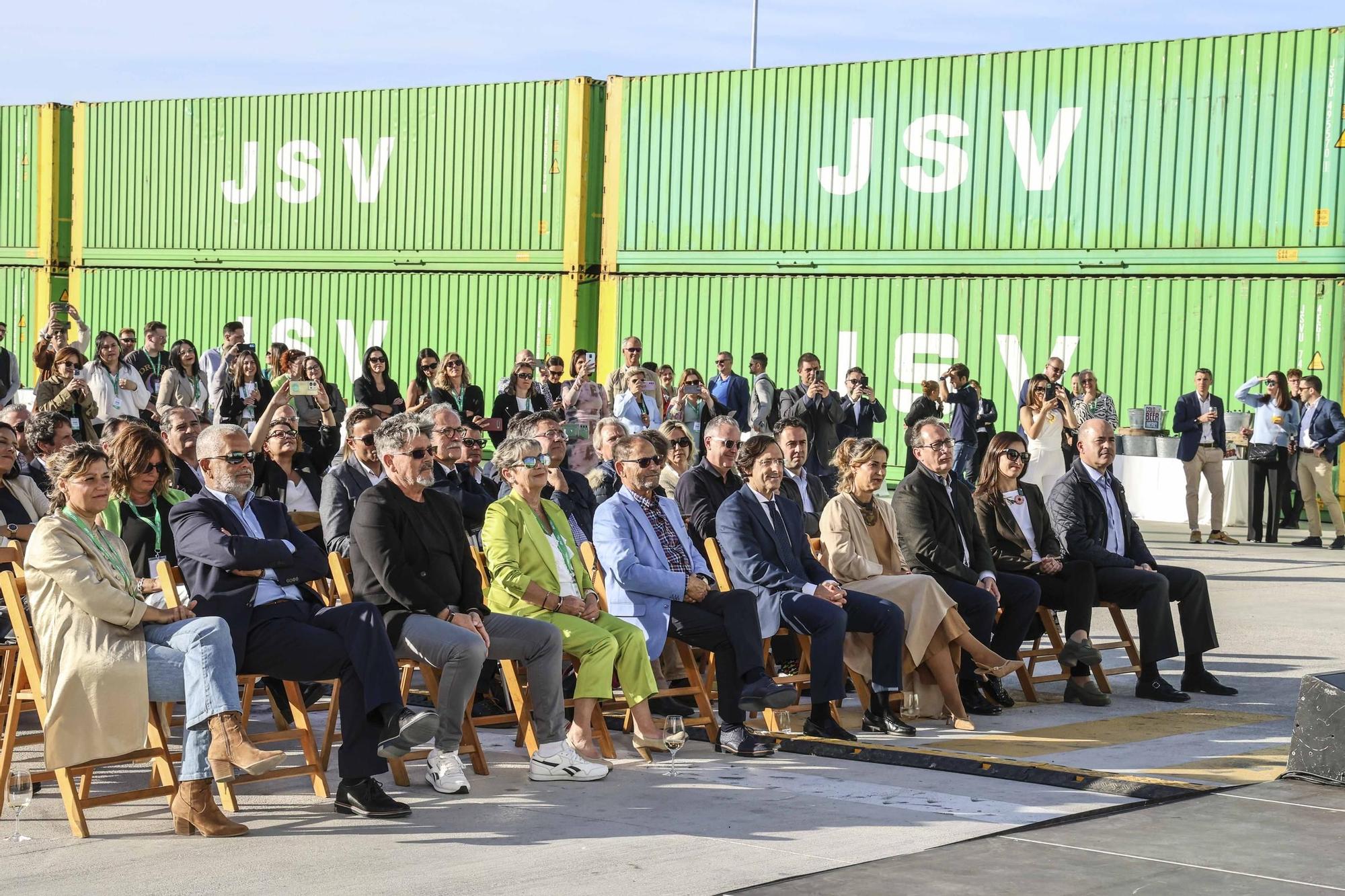 Inauguración de la nueva terminal de contenedores del puerto de Alicante, que gestiona la empresa JSV