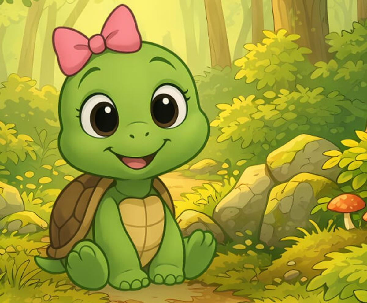 Liza, la pequeña tortuga que protagoniza la obra de Marina Pérez. | CARM