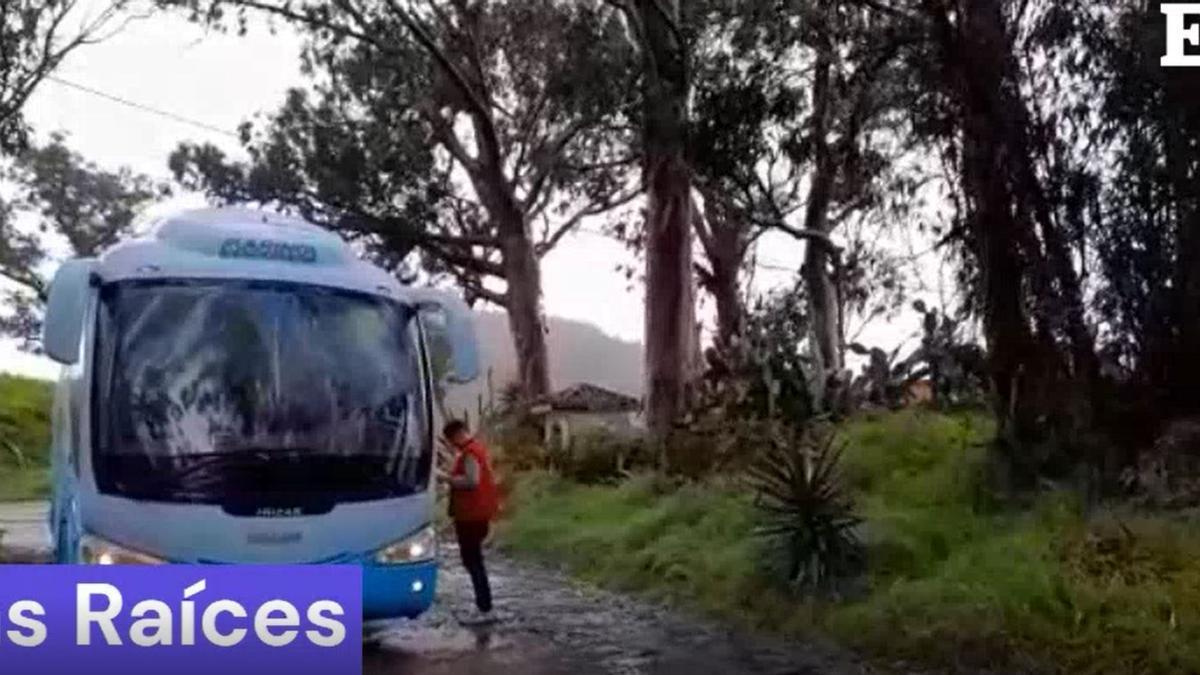 Llegada del primer grupo de migrantes al campamento de Las Raíces