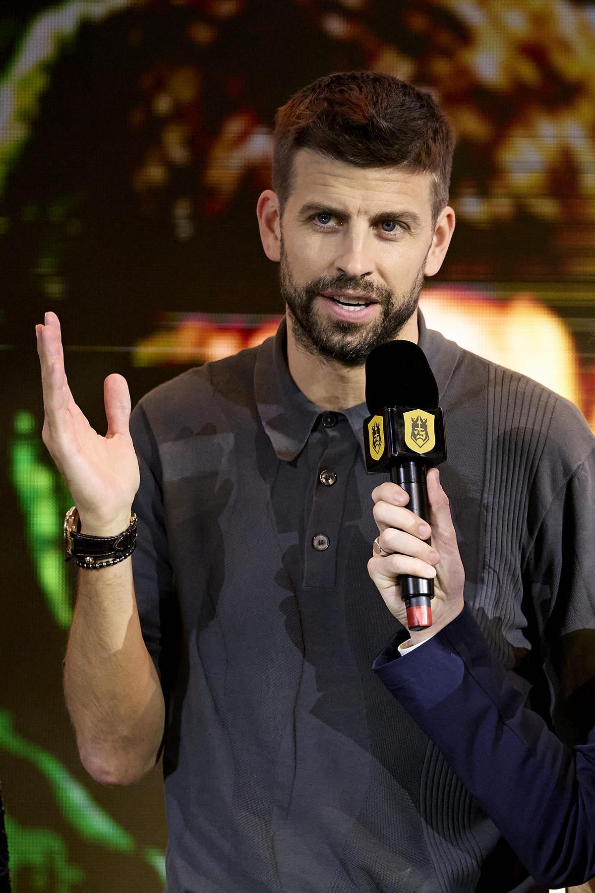 Gerad Piqué, presidente de la Kings League, plataforma que fue creada por el exfutbolista Gerard Piqué a través de su empresa Kosmos Global Holding