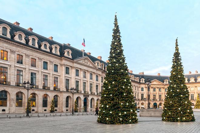 Árboles frente a la Place Vendôme