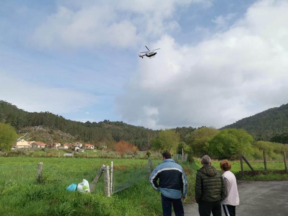 El hombre fue localizado en A Lagarteira, se había caído de su montura y afirmaba no sentir las piernas.