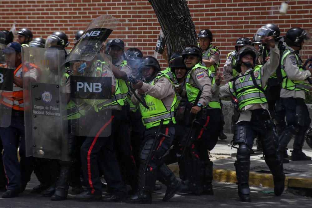 Incidentes en la marcha opositora en Venezuela