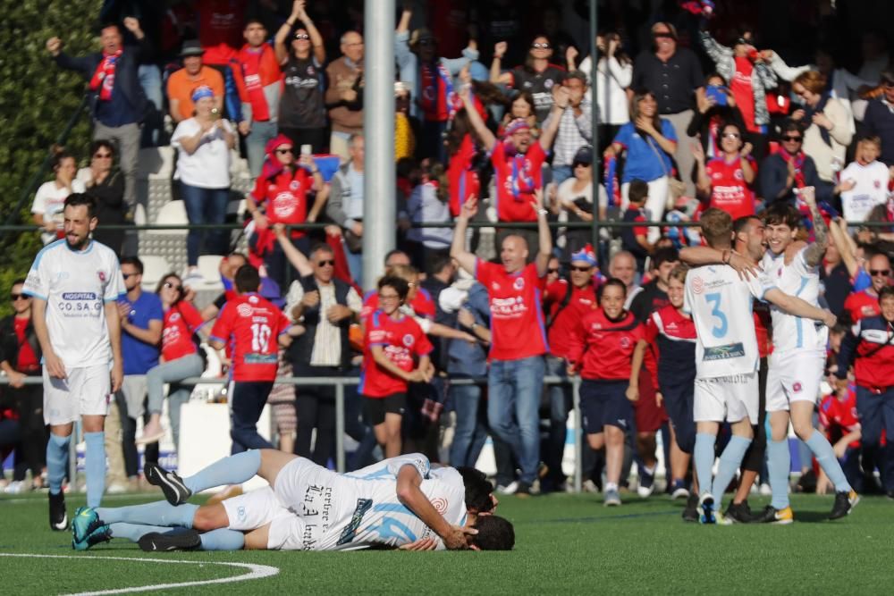 El UD Ourense continua su marcha imparable y logra su tercer ascenso en cuatro años. El Atios tendrá que disputar la promoción.