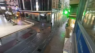 Tromba inesperada y tormenta eléctrica en Elche