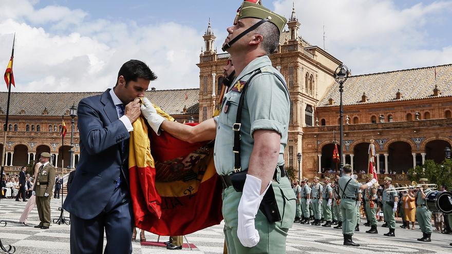 Miles de sevillanos jurarán bandera este domingo en la Plaza de España