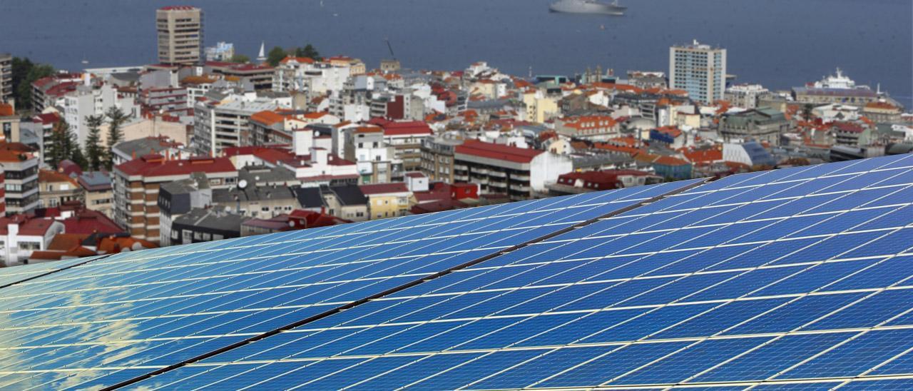 Imagen de fondo: Vista de la ciudad de Vigo y la ría