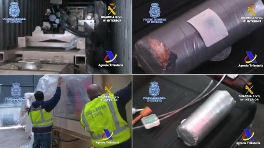 La cocaína incautada en Villena habría superado los  40 millones de euros en el mercado negro