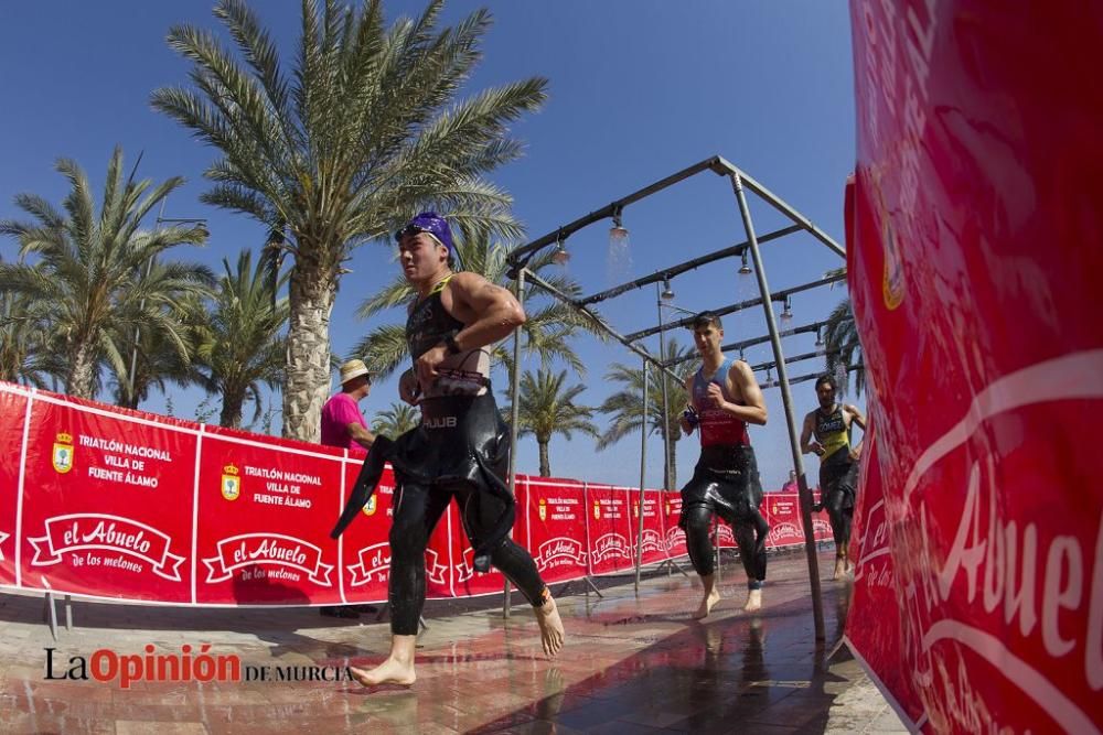 Salida del Triatlón Villa de Fuente Álamo